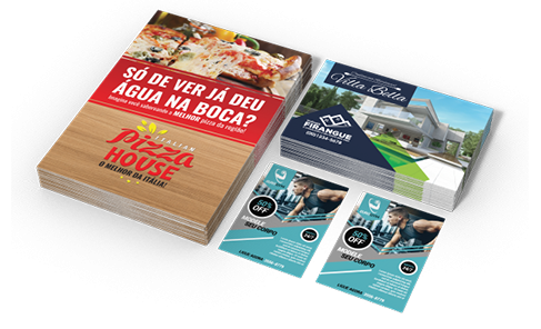 Folder Couchê 120g Sem Verniz 21x29,7cm - 4x4 - 30000 unid