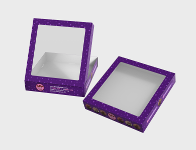 Caixa Multiuso com Visor Supremo 300g sem Película Antigordura 20x21x3,8cm - 4x0 - 500 unid