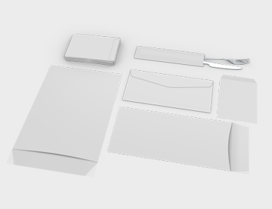 Envelope Aba Lateral SEM IMPRESSÃO Sulfite 90g Sem Verniz 23x11,3cm - Sem Impressão - 1000 unid